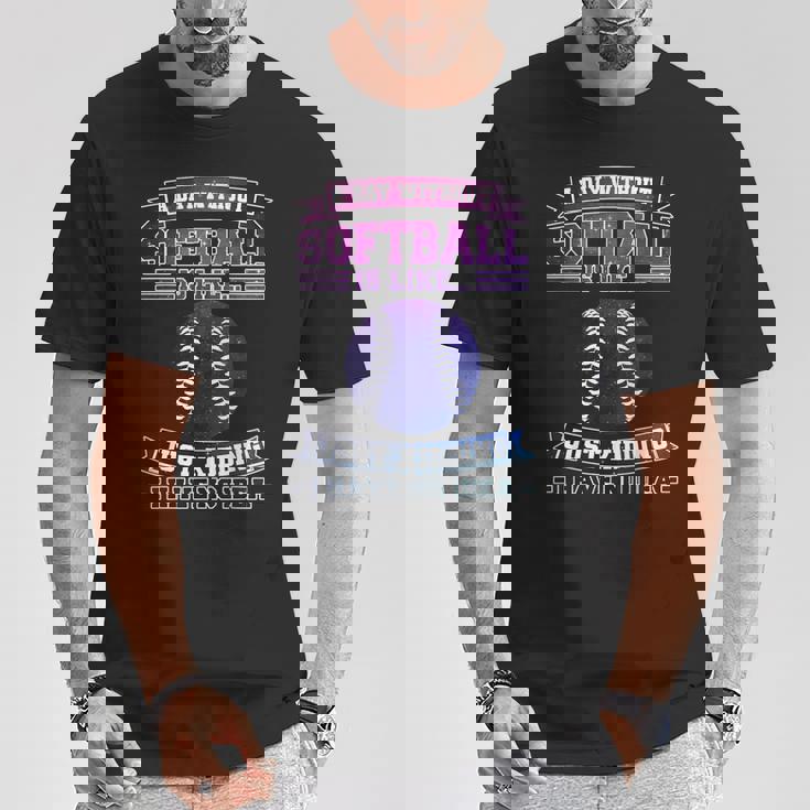 Ein Tag Ohne ソフトボール Ist Wie ソフトボール Tシャツ 面白い贈り物