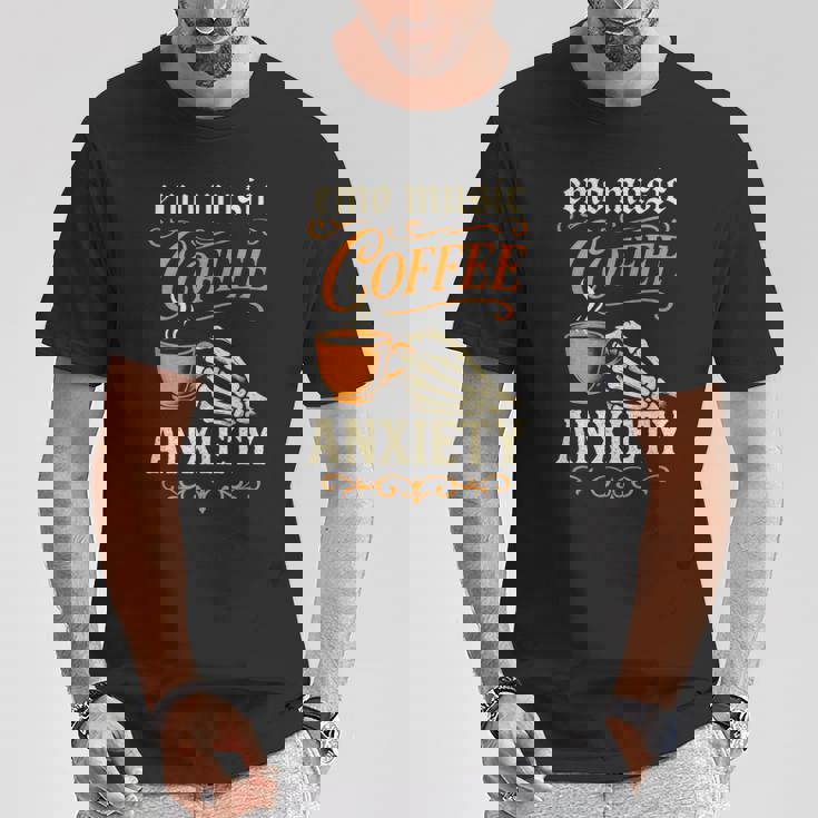 Emo Music Coffee Anxiety Rock Goth Grunge T-Shirt Unique Gifts