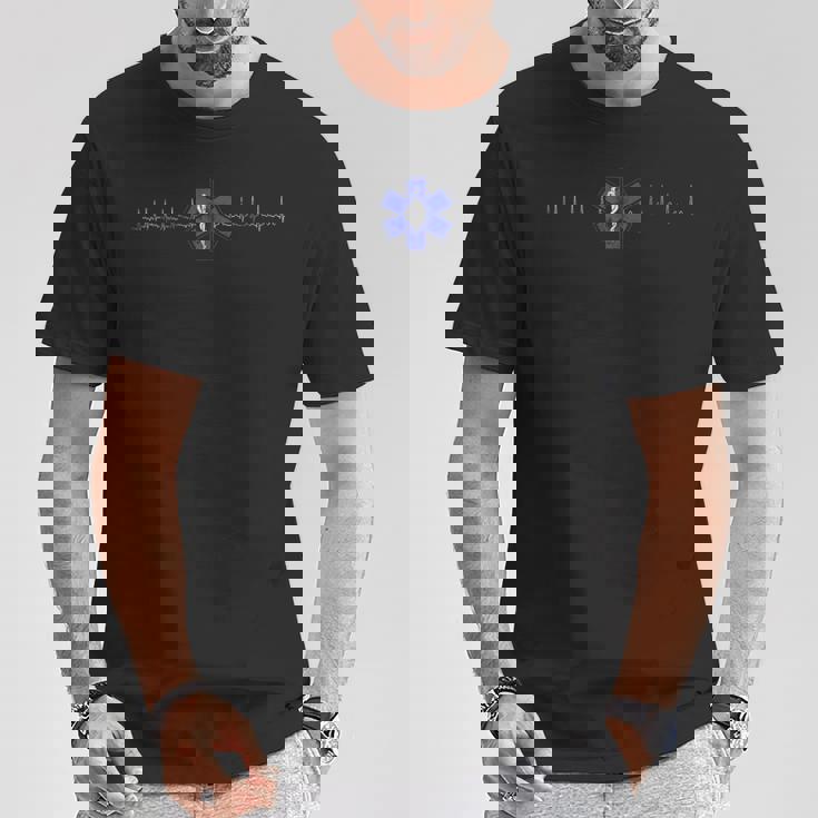 Emt Ems 救急救命士 Amr 心房細動 心拍 Tシャツ 面白い贈り物