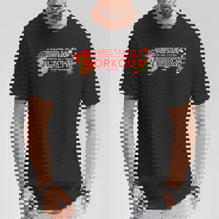 Entrenamiento De Navidad Hombres Es Divertidos Deportes De Navidad In Mangas Camiseta unisex Regalos divertidos