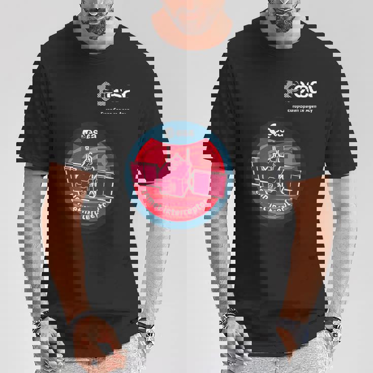 Esa欧州宇宙機関ミッション彗星迎撃パッチ Tシャツ 面白い贈り物
