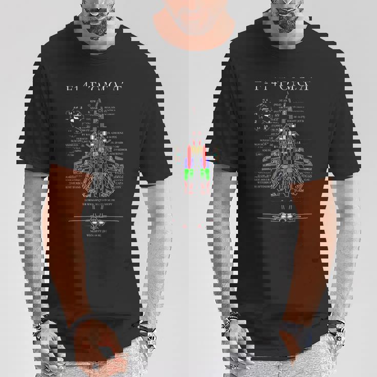 F-14 Tomcatpecs シャツ 長袖tシャツ Tシャツ 面白い贈り物