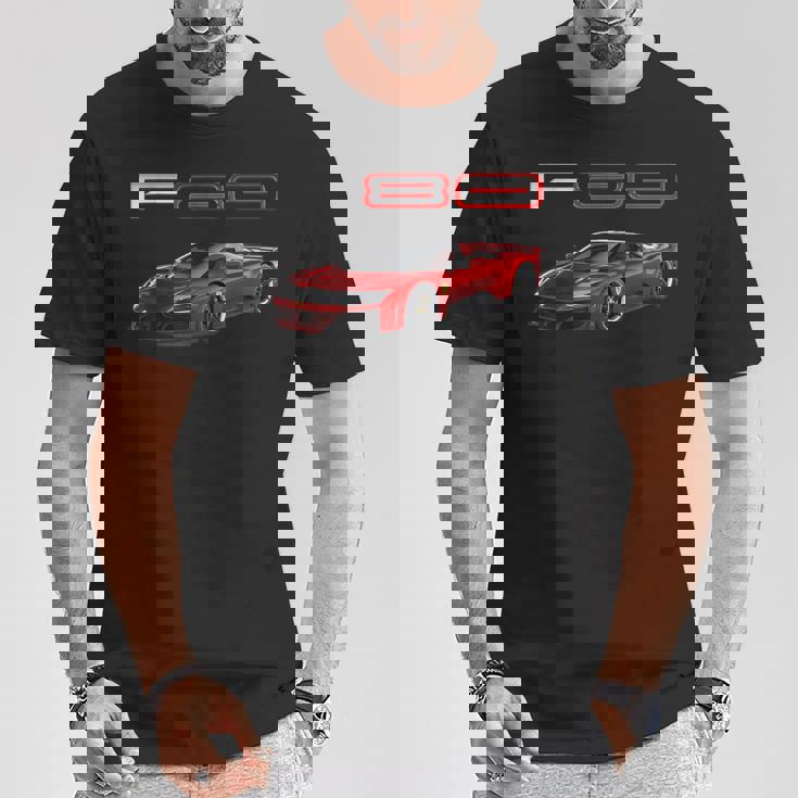 F80 イタリア ハイパー カー スー Tシャツ 面白い贈り物