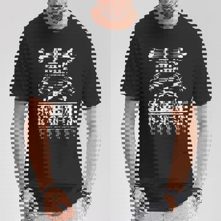 Felix Fix It Divertente Compleanno Personalizzato Nome Papà Idea Regalo Maglietta Regalos divertidos