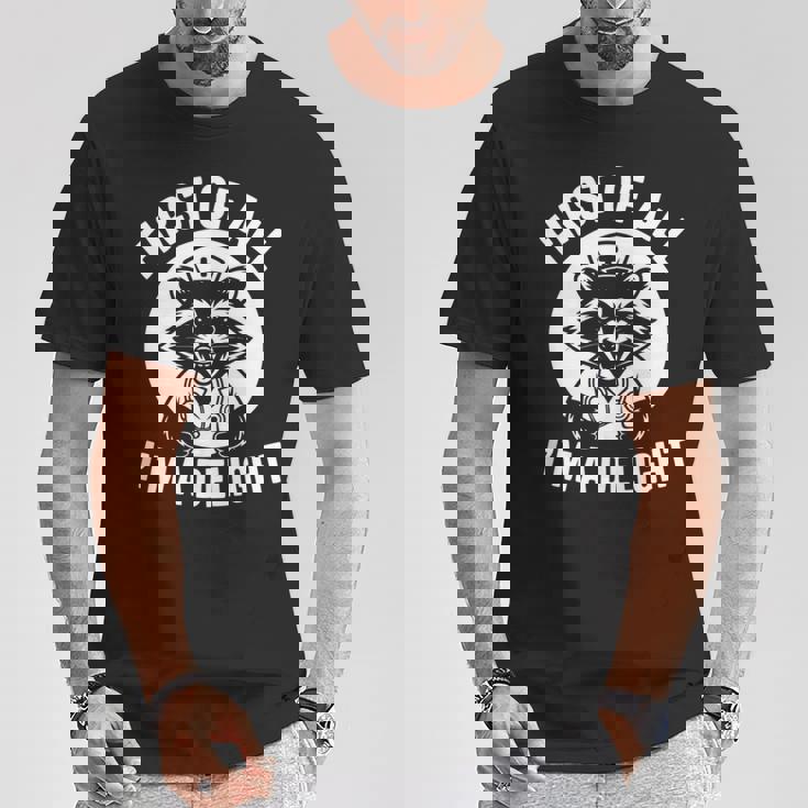 First Of All I'm A Delight アライグマ 看護師 面白い 長袖tシャツ Tシャツ 面白い贈り物