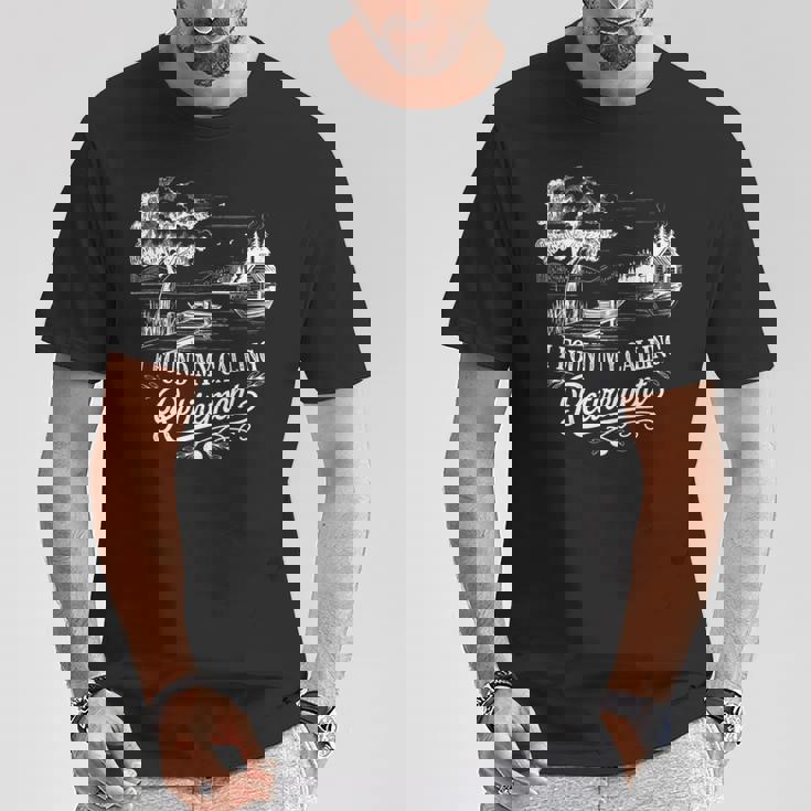 I Found My Calling Retirement ユーモア 退職者 シニア 長袖tシャツ Tシャツ 面白い贈り物