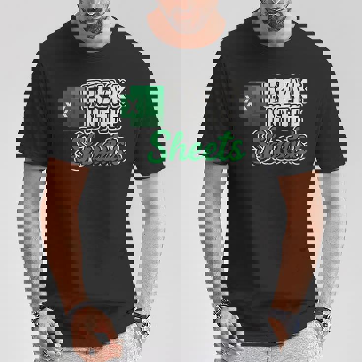 Freak In Theheets Accountant preadsheet Excel Tシャツ 面白い贈り物