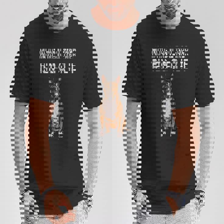 Friend For Life Of Bull Terrier ミニチュアドッグ Tシャツ 面白い贈り物