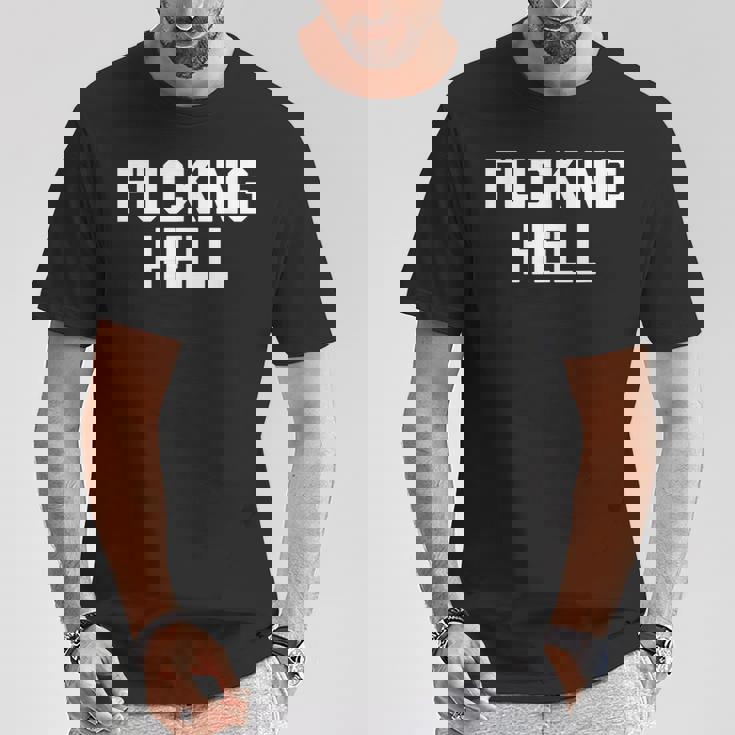 Fucking Hell 面白いことわざ 皮肉なかわいいクールなノベルティ Tシャツ 面白い贈り物