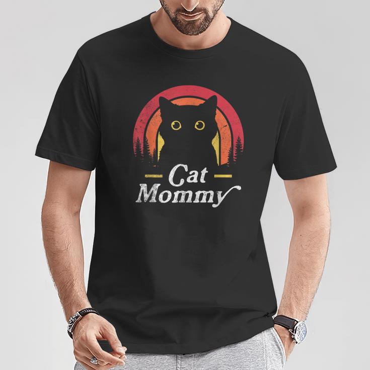 Cat Lady Mommy Cat Lovers Retro La Mejor Mamá De Gatos De La Historia Camiseta unisex Regalos divertidos