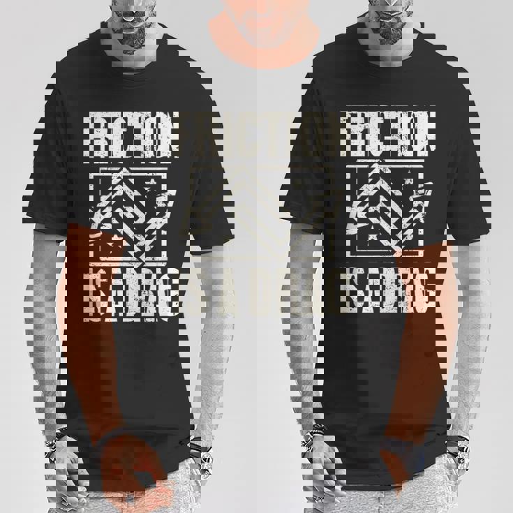 Physics Friction Is A Drag PunTシャツ 面白い贈り物