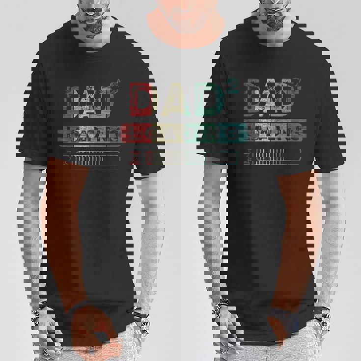 Futuro Papà Gemelliecondo Figlio Papà Alla Potenza Di 2 Maglietta Regalos divertidos