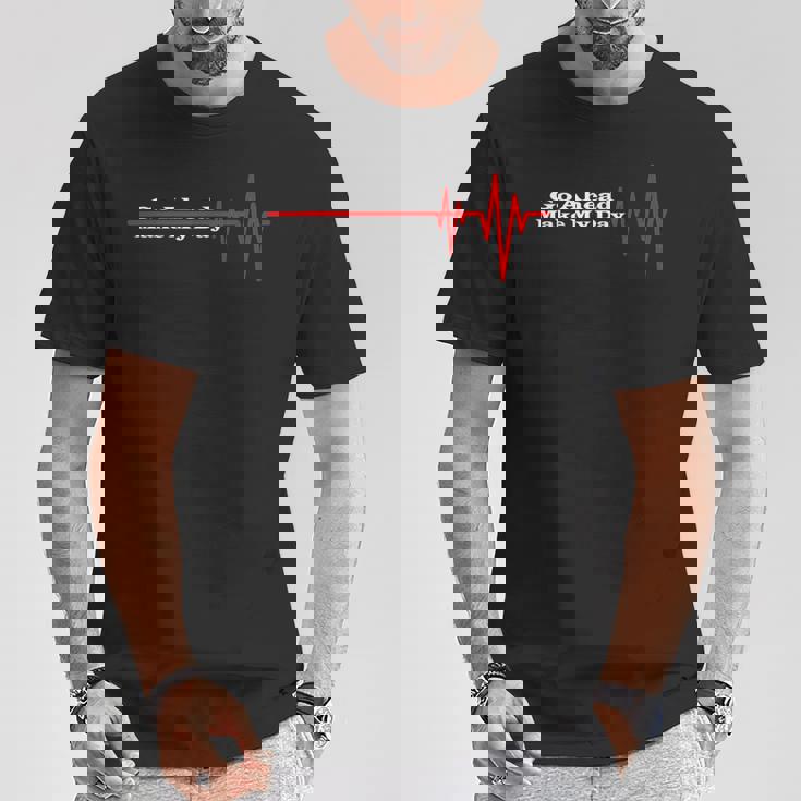 Go Ahead Make My Day おもしろギフト ヴィンテージ Tシャツ 面白い贈り物