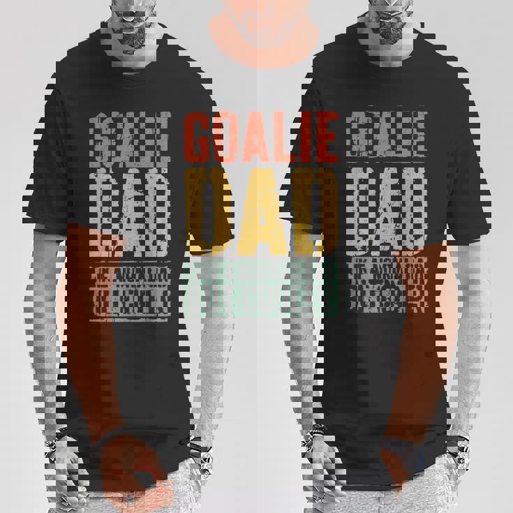 Goalie Dad Uomo Festa Del Papà Portiere Papà Maglietta Regalos divertidos