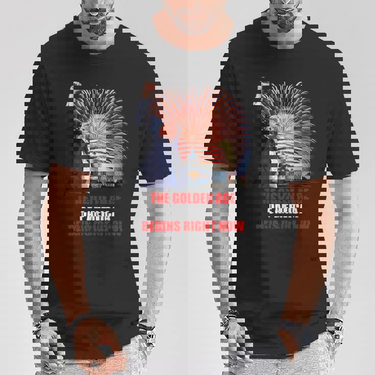 The Golden Age Of America Begins – Trump Inaugurationpeech Tシャツ 面白い贈り物