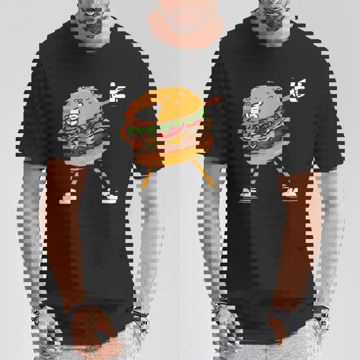 Hamburger チーズバーガー Burger Fast Food Cheeseburger Dabbing Tシャツ 面白い贈り物