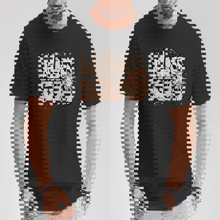 Happy Wellnessquad フィットネス Ot ナースキャンプ Pta PE ジム 部族 Tシャツ 面白い贈り物