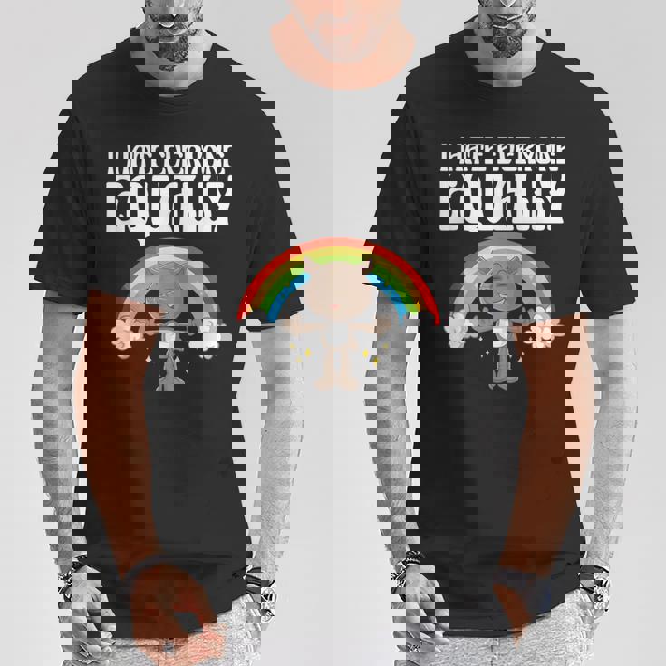 I Hate Everyone Equally 反社会的猫 内向的 Tシャツ 面白い贈り物