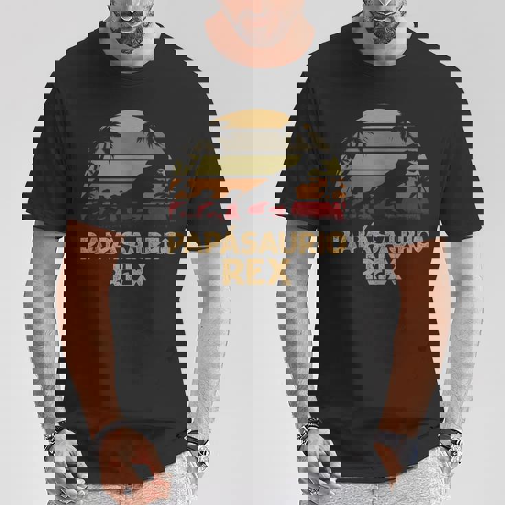 Hombre Papá Divertido Día Del Padre Papásaurio Rex Dino In Mangas Camiseta unisex Regalos divertidos