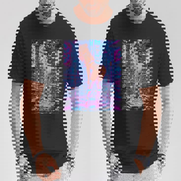 Hot Girl On 男性用 レトロフューチャリズム ピンナップガール 4 Tシャツ 面白い贈り物