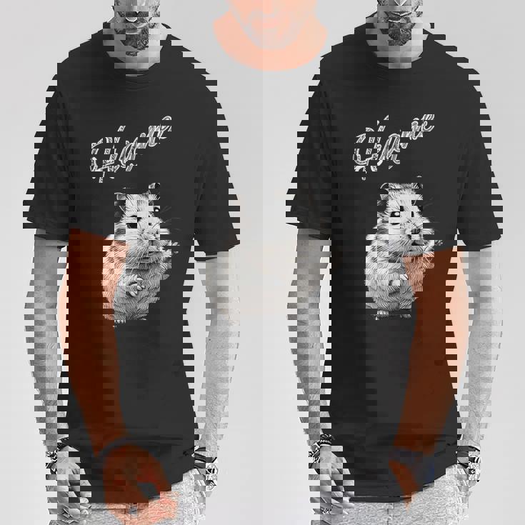 Hug Me ジャンガリアンハムスター アートデザイン 可愛い おしゃれ 動物 齧歯類 Tシャツ 面白い贈り物