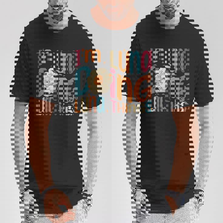 I'm Luna Doing Luna Things Groovy Retro Luna Tシャツ 面白い贈り物