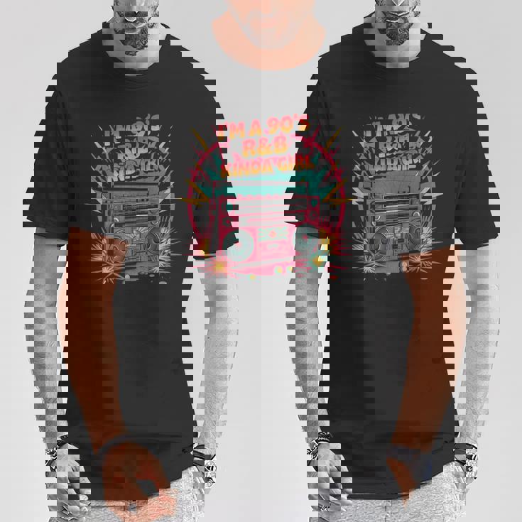 I'm 90s R&B Kinda Girl Retro Afro Music For Girls Kids T-Shirt Unique Gifts