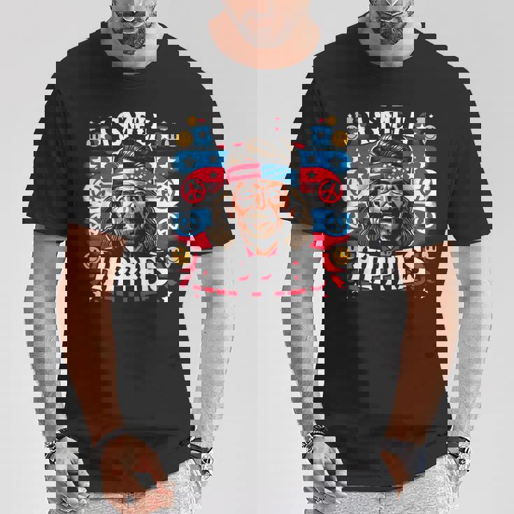 Imell Hippies Peace 4Th Of July For Hippie Tシャツ 面白い贈り物