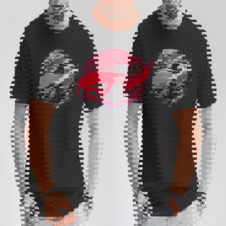 Jdmupra Mk5 Gr 桜 2Jz スタンスグラフィックtシャツ 長袖tシャツ Tシャツ 面白い贈り物