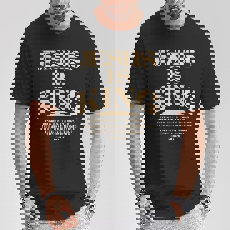 Jesus Is King Bibleerse John 14 Tシャツ 面白い贈り物