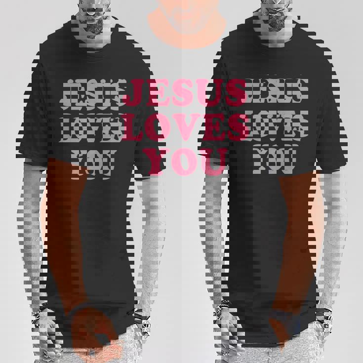 Jesus Loves You Christian Faith Tシャツ 面白い贈り物