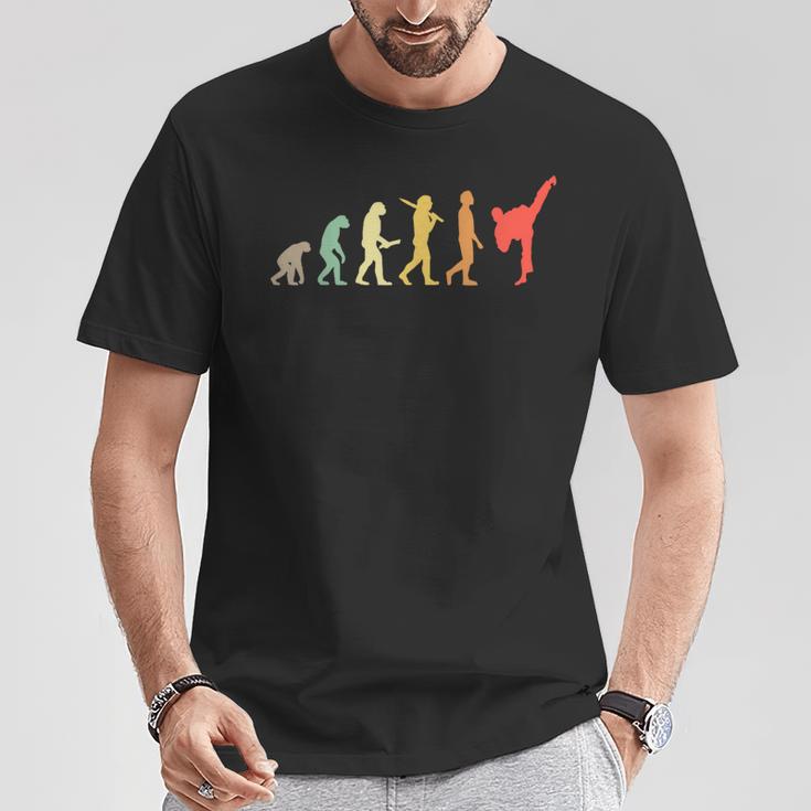 Karaté Évolution Rétro Cadeau Pour Karatéka T-Shirt Cadeaux drôles