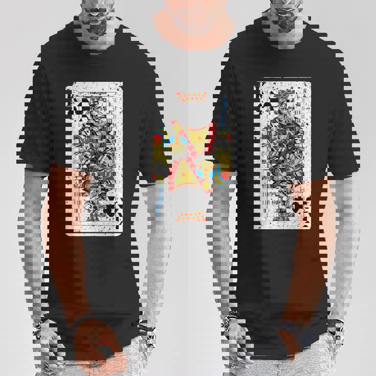 King Ofpades トランプデッキ ヴィンテージレトロスタイル Tシャツ 面白い贈り物