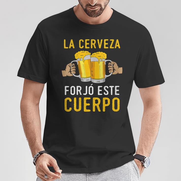 La Cerveza Forjó Este Cuerpo Beber Divertidas Cuello Camiseta unisex Regalos divertidos