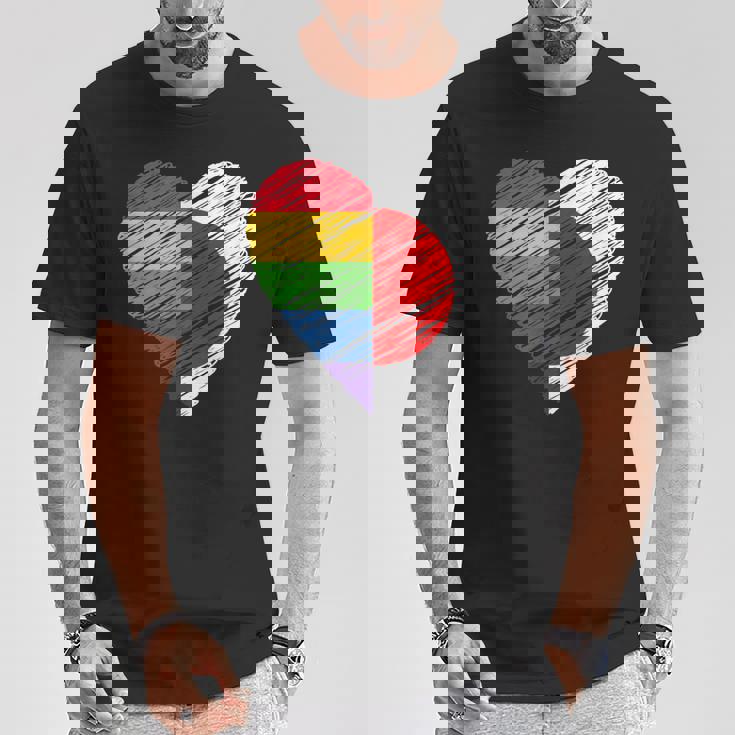 Lgbtq Japan ゲイプライド ハート ゲイとレズビアンの愛 Lgbt Tシャツ 面白い贈り物