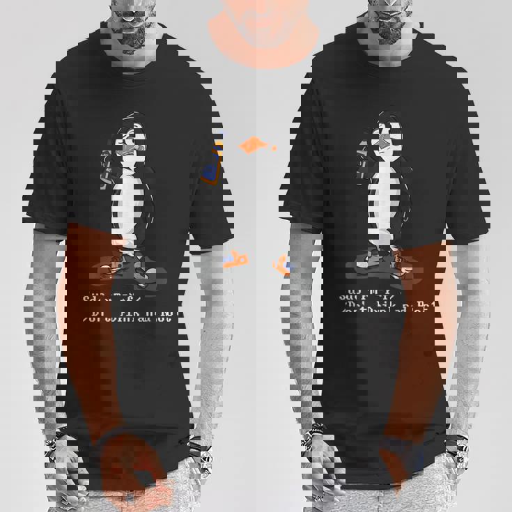 Linux Tux Penguinudo Rm Rf Pc Nerd Computer Freak Hacker Tシャツ 面白い贈り物