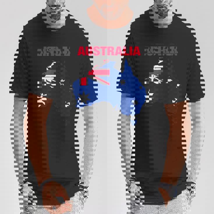 I Love Australia Enjoy Wear Australia Flag Graphic Cool Tシャツ 面白い贈り物