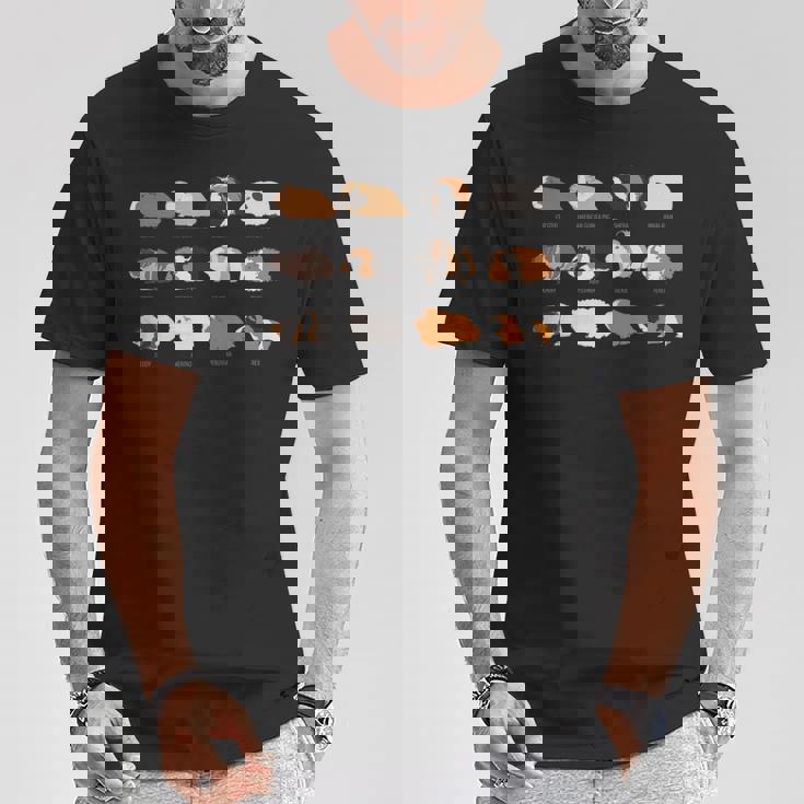 I Love Guinea Pig モルモット種tシャツ 長袖tシャツ Tシャツ 面白い贈り物