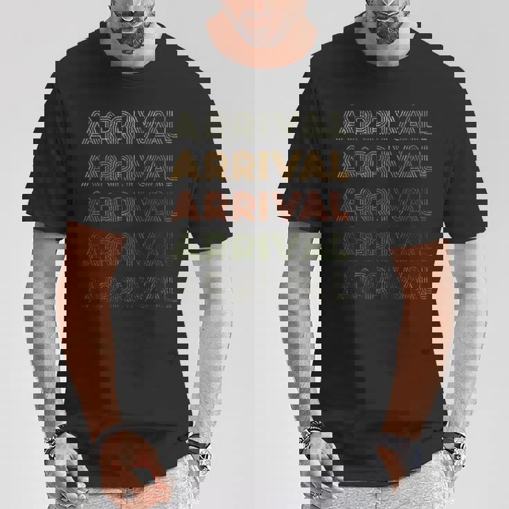 Love Heart Arrival グランジ ビンテージスタイル ブラック Tシャツ 面白い贈り物