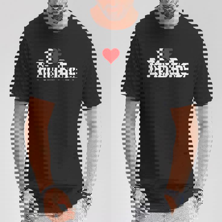 I Love Heart チャーハン Tシャツ 面白い贈り物