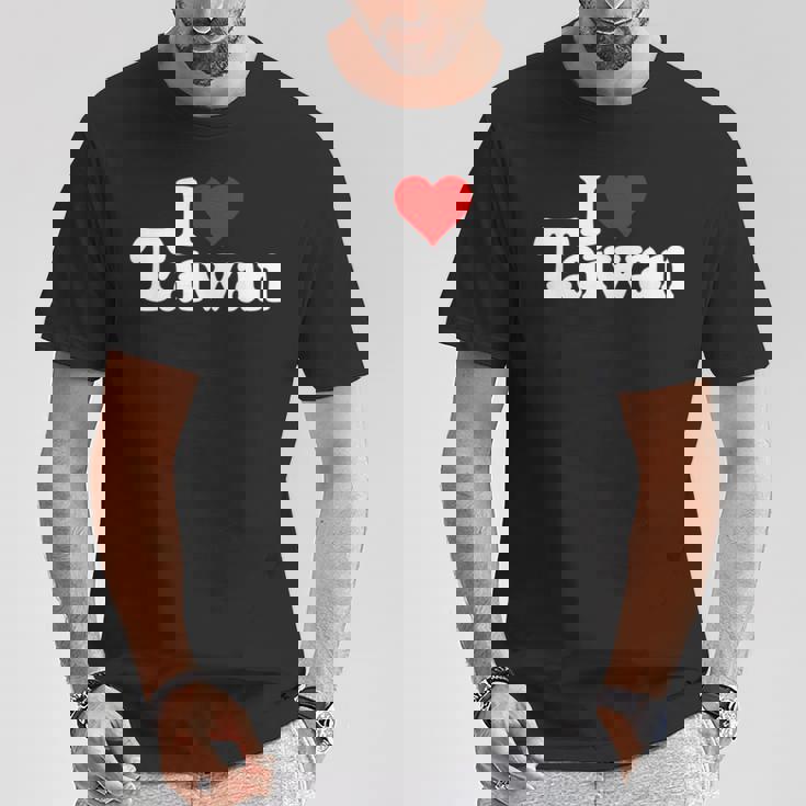 I Love Heart 台湾フォルモサ 台湾文化 長袖tシャツ Tシャツ 面白い贈り物