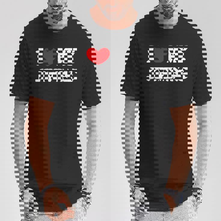 I Love My Jiming 私はジミンが大好きです Tシャツ 面白い贈り物