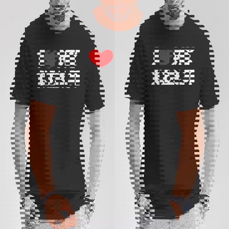 I Love My Kenji アイ・ラブ・マイ・マイ・ケンジ、アイ・ハート・マイ・ケンジ Tシャツ 面白い贈り物