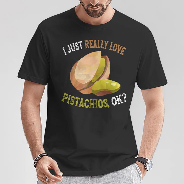 I Love Pistachios Ok Pistachos Lindos Y Divertidos Camiseta unisex Regalos divertidos