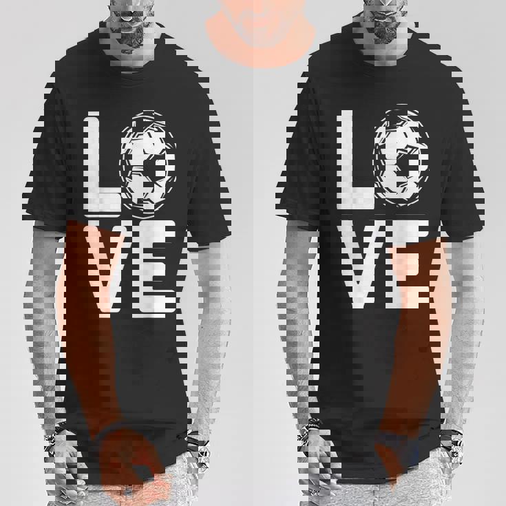 Loveoocer 愛を言うサッカー Tシャツ 面白い贈り物