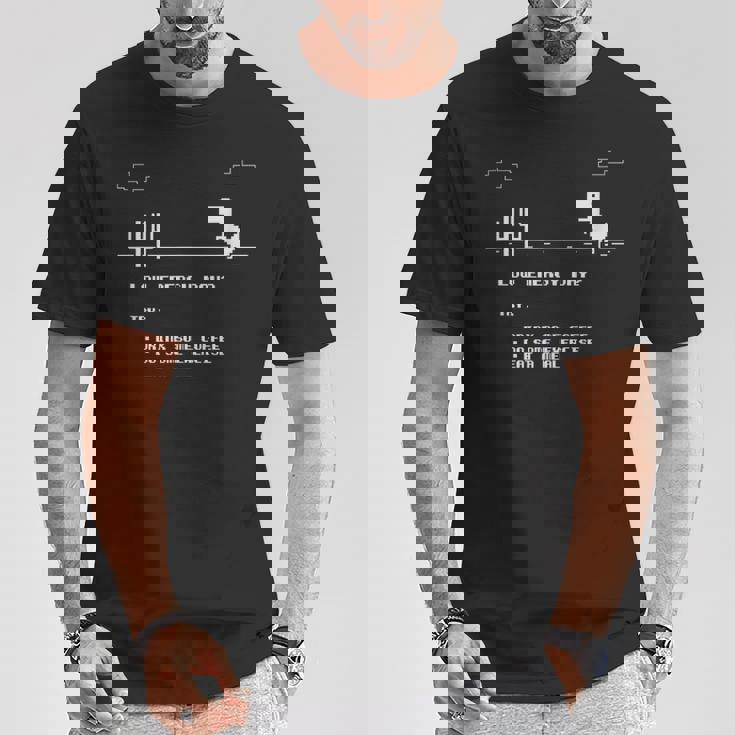 Low Energy Day恐竜サボテンピクセル Tシャツ 面白い贈り物