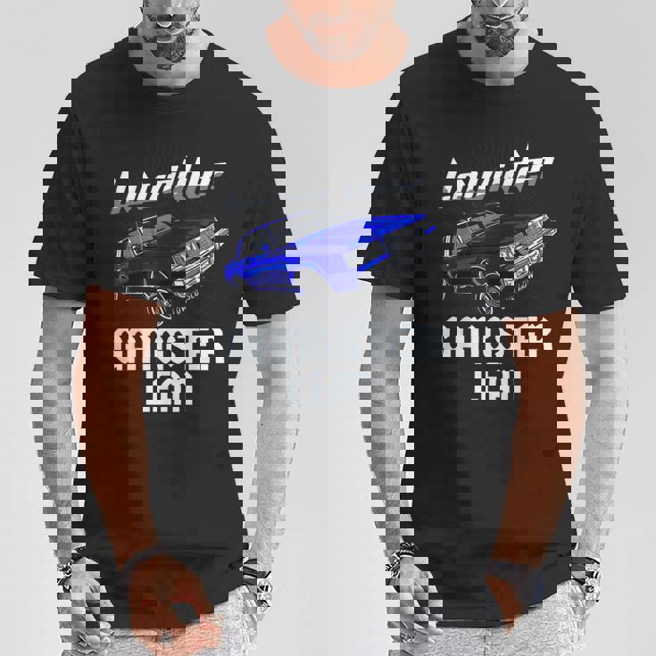 Lowrider Gangster Lean Low &Low Chicano Cholo ビンテージカー Tシャツ 面白い贈り物