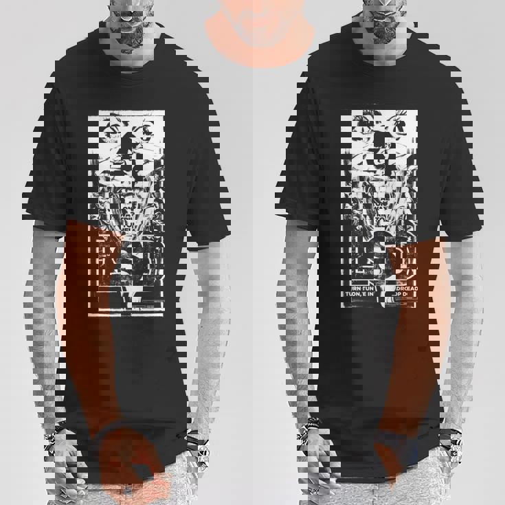 Lsd ヒステリア – レトログラインドハウスb-ムービーアート 長袖tシャツ Tシャツ 面白い贈り物