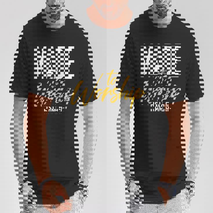 Made To Worship シャツ 礼拝用シャツ メンズ&レディース 神様 Tシャツ 面白い贈り物