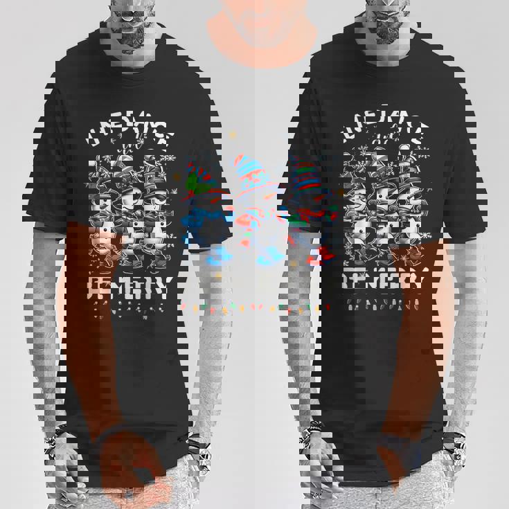 Be Merrynowman Line Dance クリスマス 面白い ホリデーダンス Tシャツ 面白い贈り物